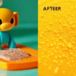 El juguete impreso en 3D se limpia