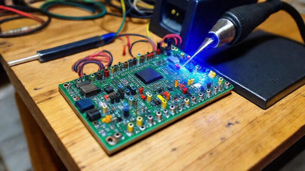 Un taller crea circuitos electrónicos coloridos