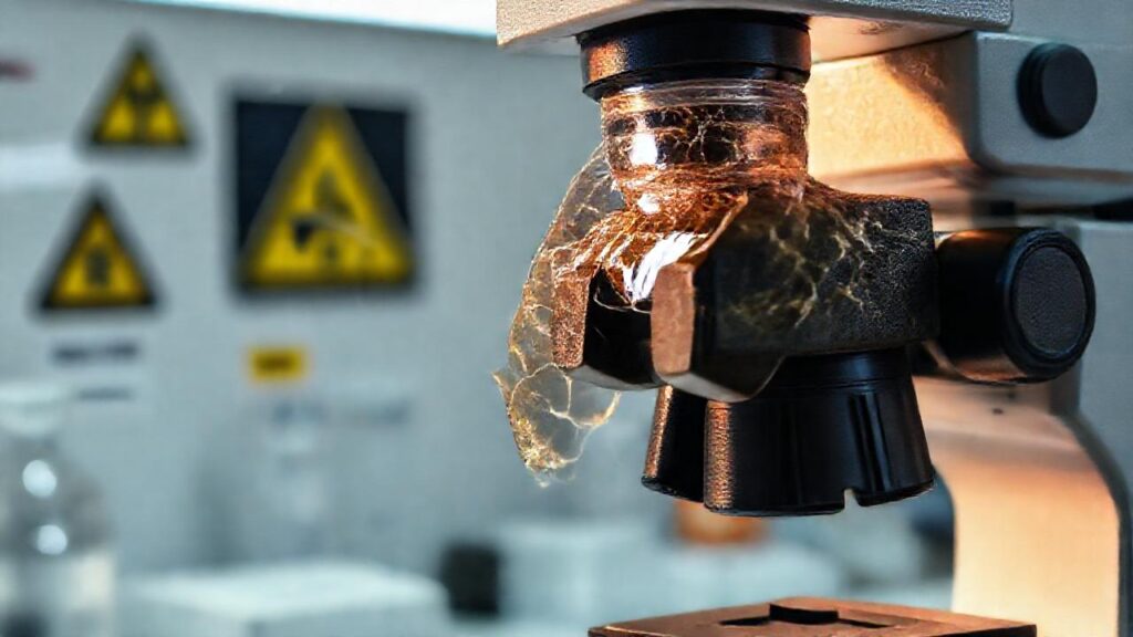 La resina se degrada bajo luz intensa