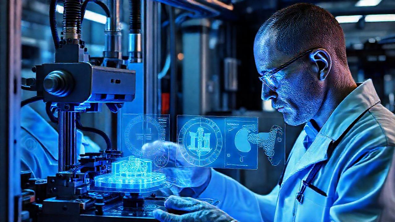 Inspección industrial futurista y certificada