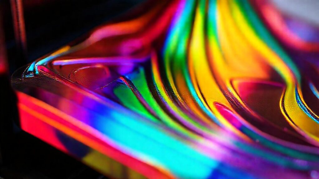 Impresión 3D: detalle metálico brillante