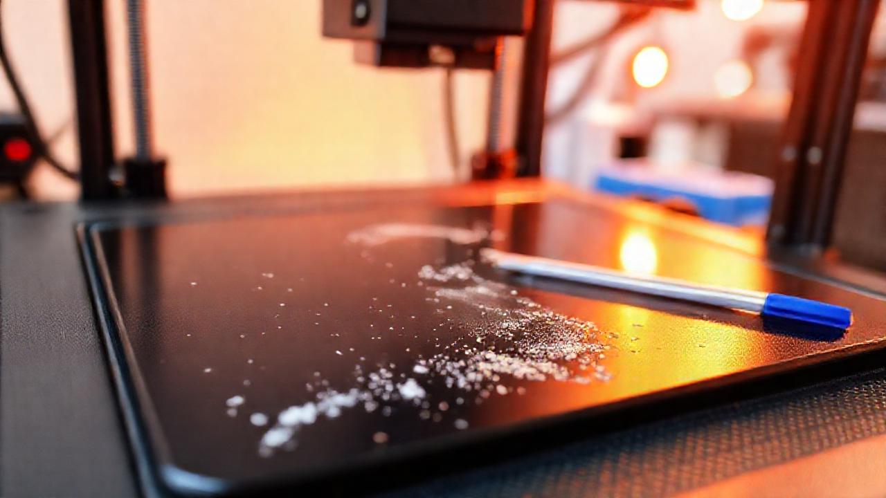 Limpieza del lecho de impresión 3D