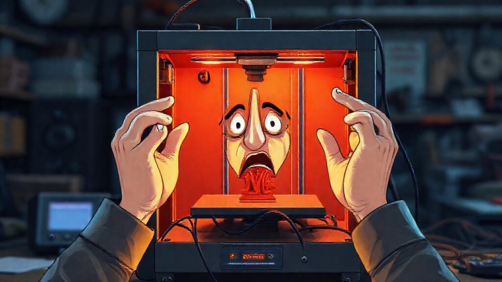 Impresora 3D causa frustración técnica