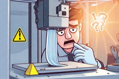 Impresora 3D bloqueada: técnico frustrado