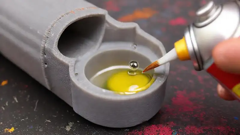 Se aplica recubrimiento a objetos impresos en 3D