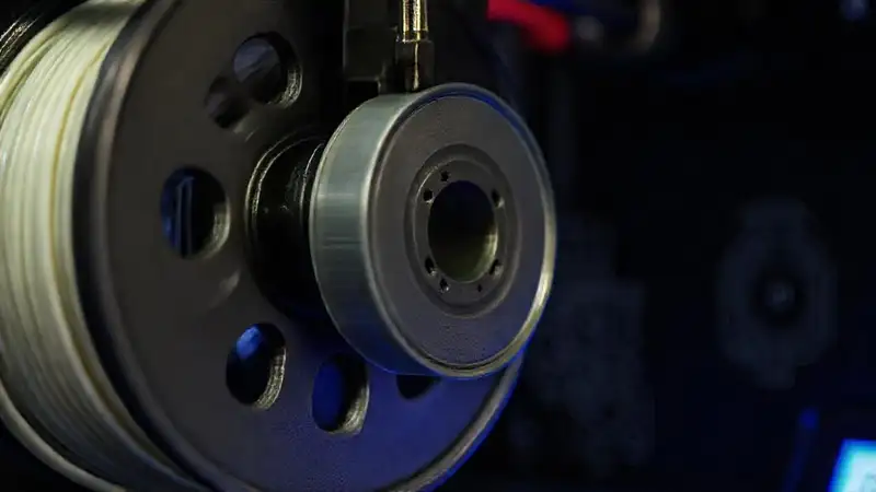 Impresora 3D en detalle tecnológico