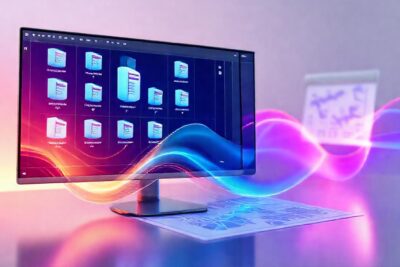 Software 3D visualiza datos técnicos brillantes