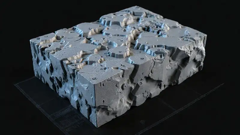 Modelo 3D realista y técnico detallado