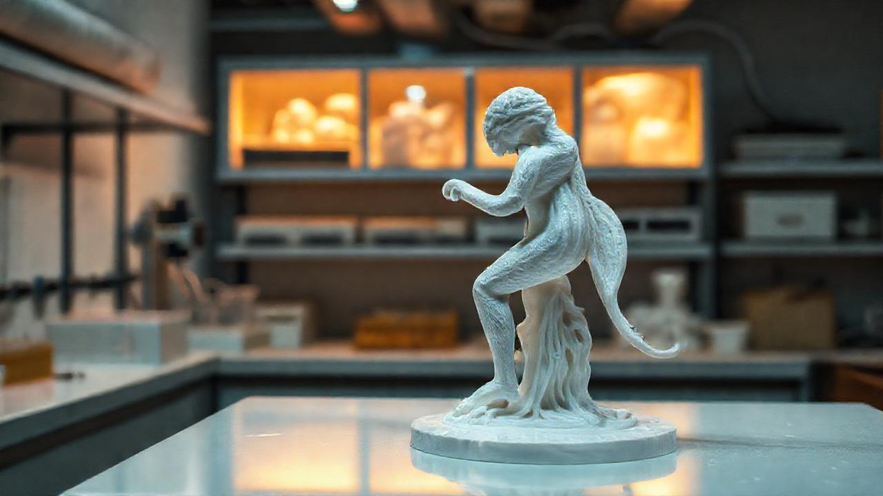 La escultura se documenta con precisión científica