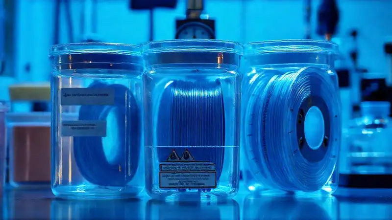 Contenedores limpios en laboratorio científico