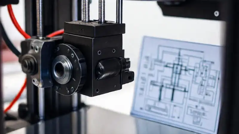 Impresora 3D: engranajes, diseño técnico