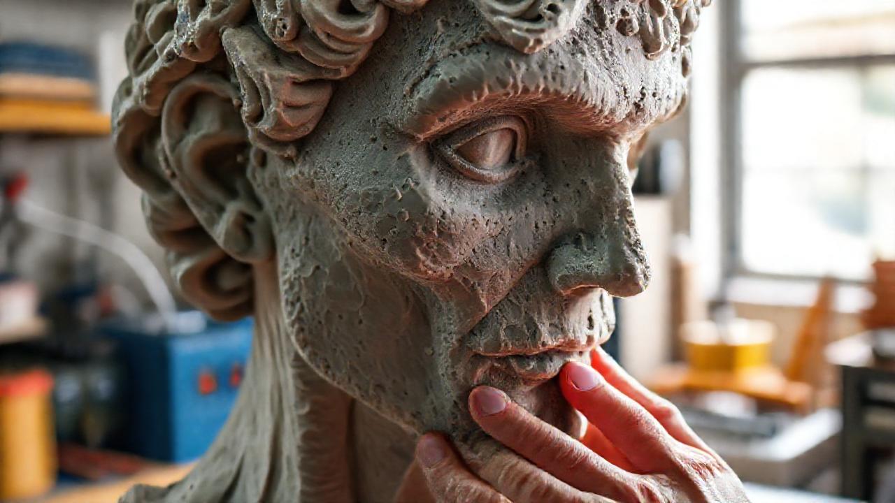 Impresión 3D realista con textura detallada