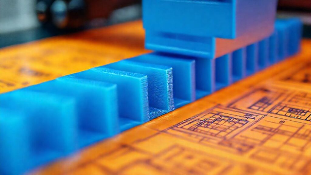 Pieza ABS impresa 3D deformada