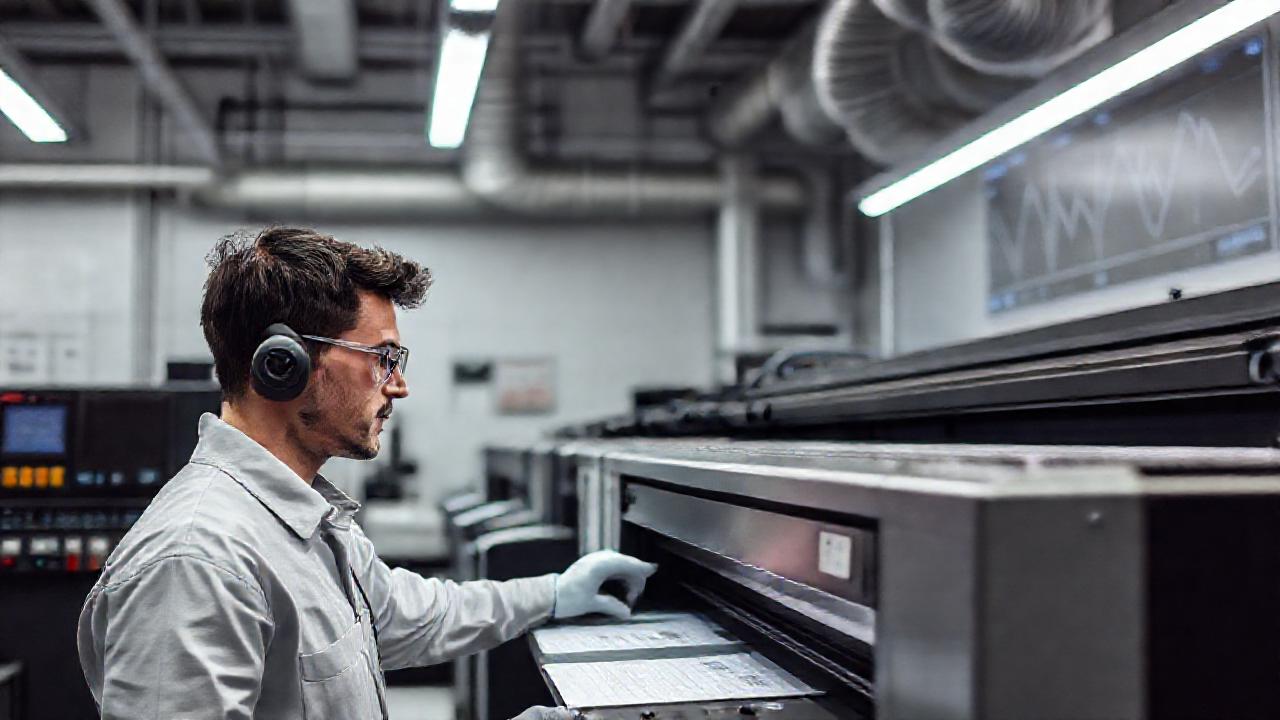 Técnico revisa impresora en ambiente seguro