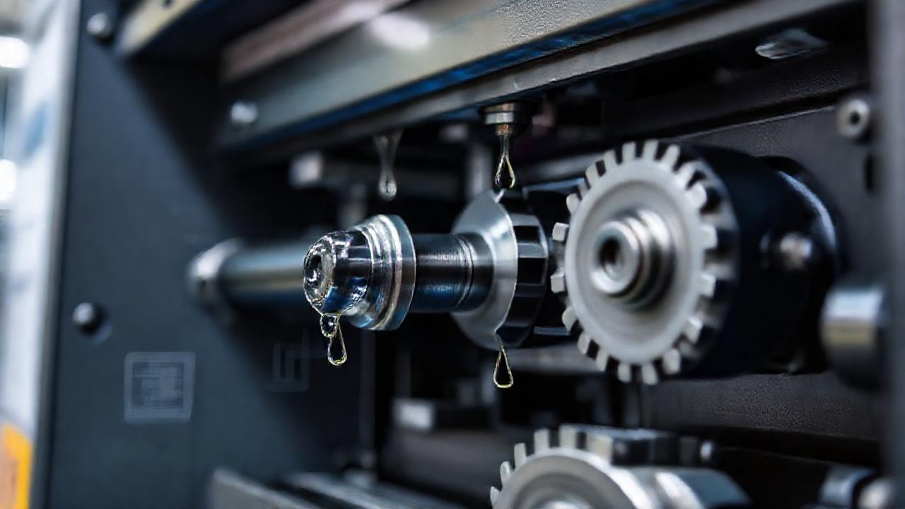 Impresora industrial detallada, precisa y luminosa