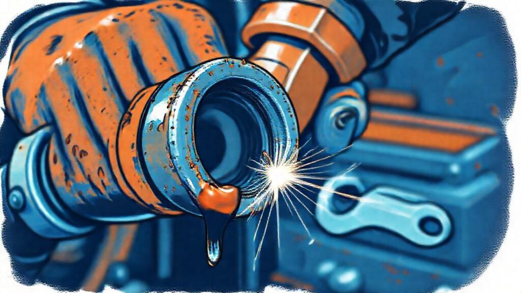 Mecanico trabaja con herramientas brillantes