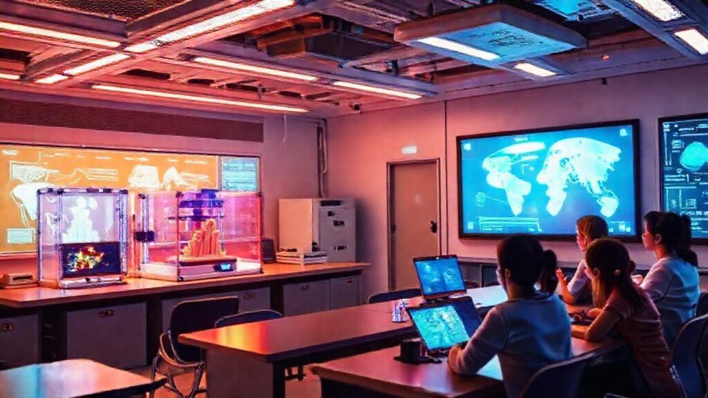 Aula futurista: aprendizaje innovador y digital