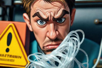 Un filamento enredado causa frustración técnica