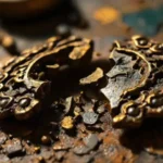 El artista restaura joyería con destreza