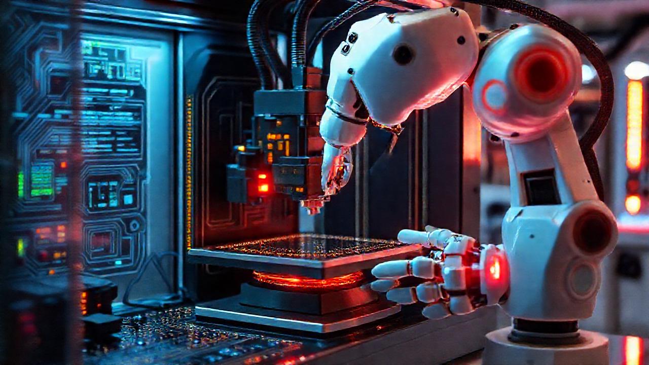 Innovación científica con cerámicas futuristas brillantes