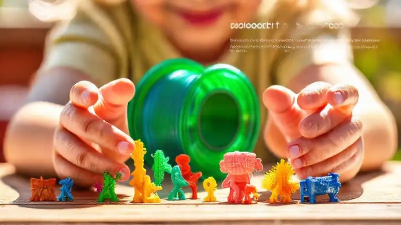 Juguetes 3D ecológicos con colores vibrantes