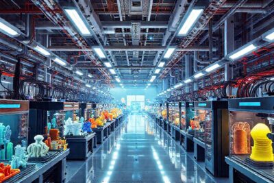 Factoría futurista: impresión 3D y diseño innovador