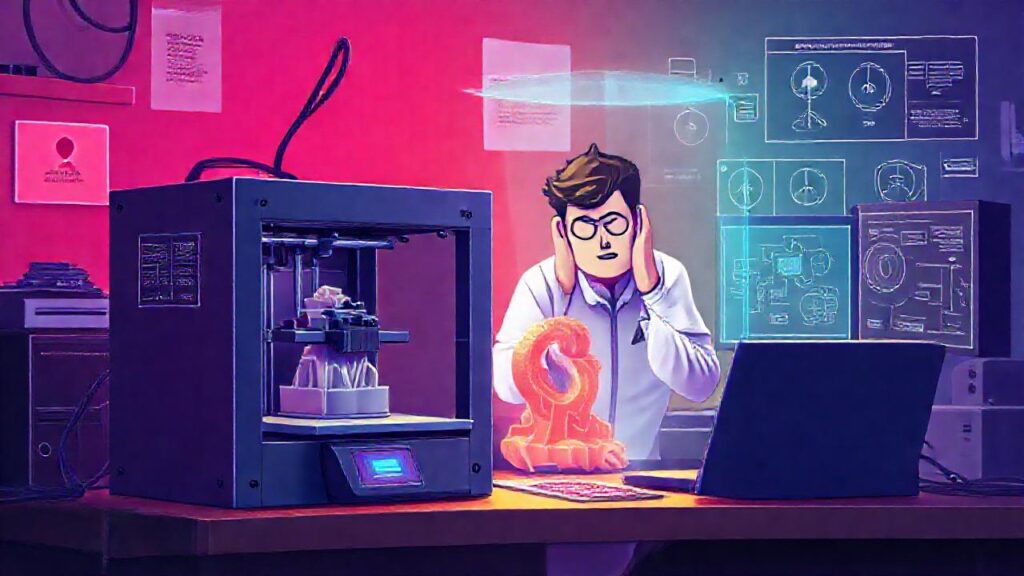 Impresión 3D fallida