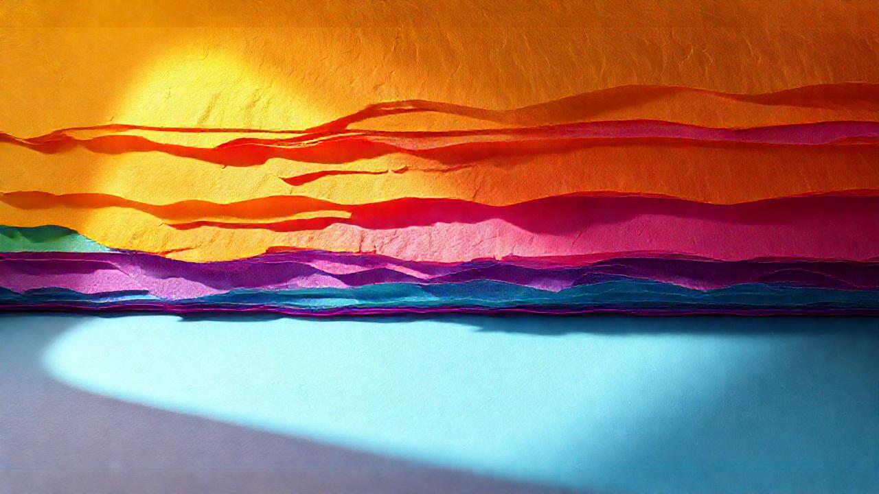 Texturas de papel vibrantes en 3D