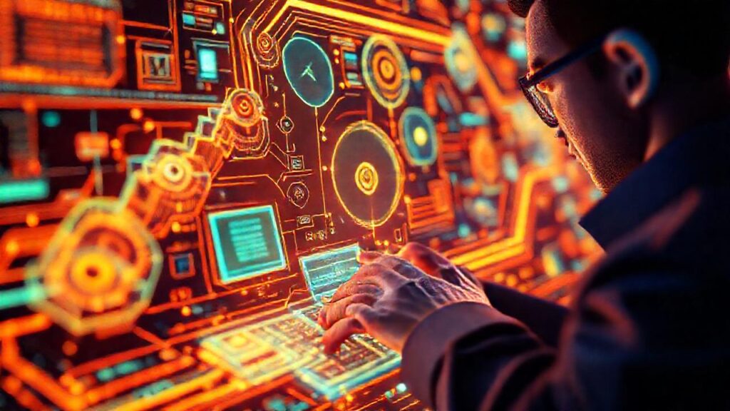 Interfaz digital moderna y detallada