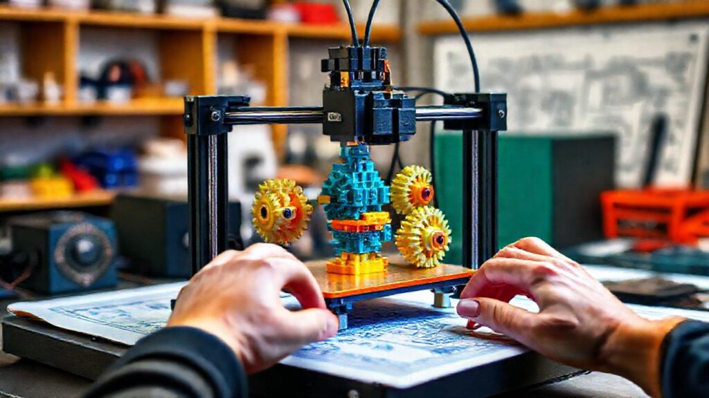 Un impresora 3D crea prototipos funcionales