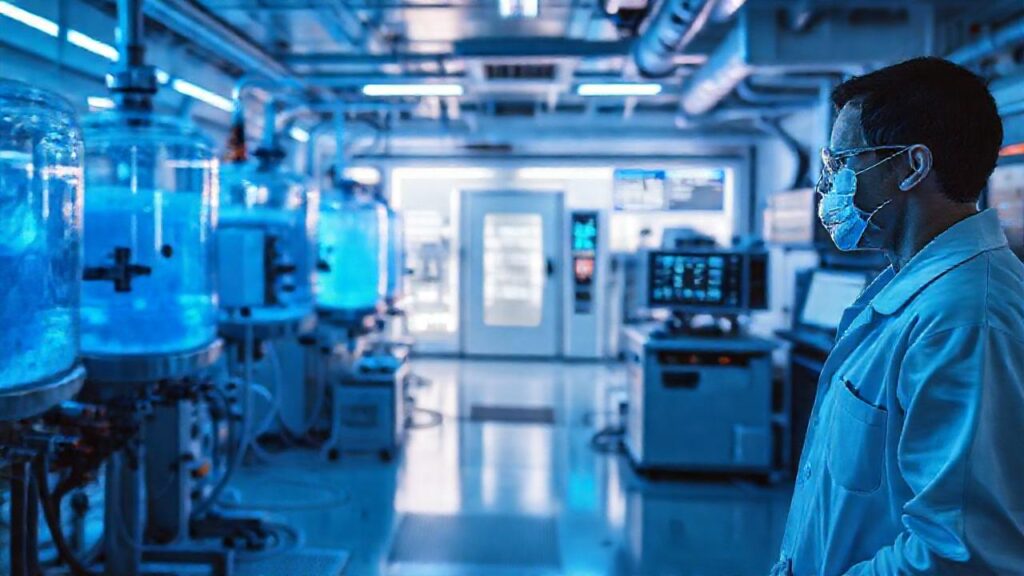 Un científico analiza datos con precisión