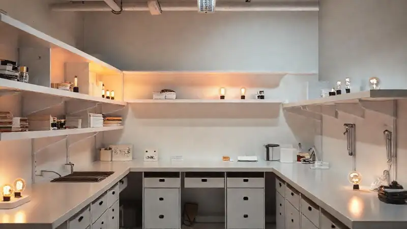 Estudio iluminado