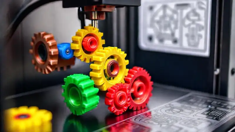 Impresora 3D crea engranajes detallados