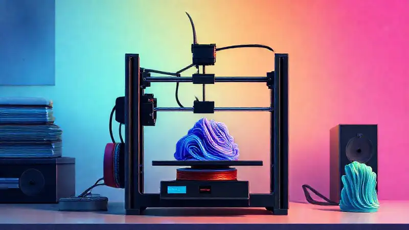 Impresión 3D crea arte colorido y texturizado
