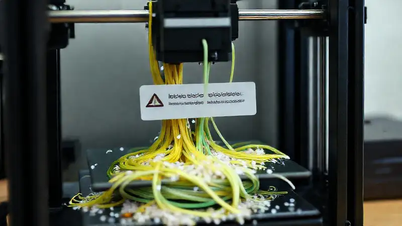 Impresora 3D falla, desperdicia material