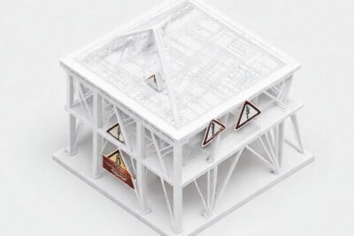 Modelo 3D: diseño arquitectónico conceptual y claro