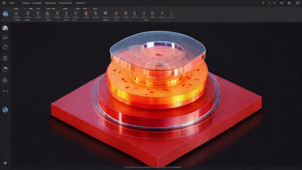 Modelo 3D complejo con render realista