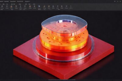 Modelo 3D complejo con render realista