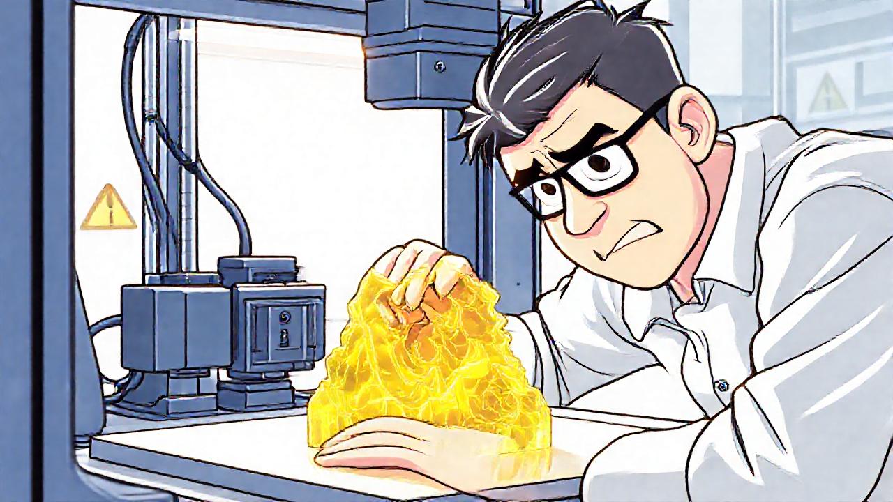 Impresión de resina fallida, difícil eliminación de soportes