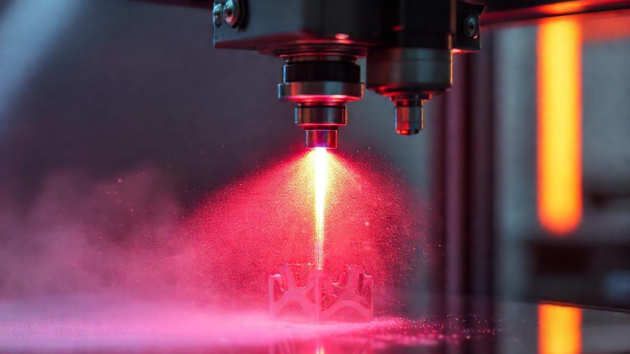 Un láser crea piezas metálicas precisas