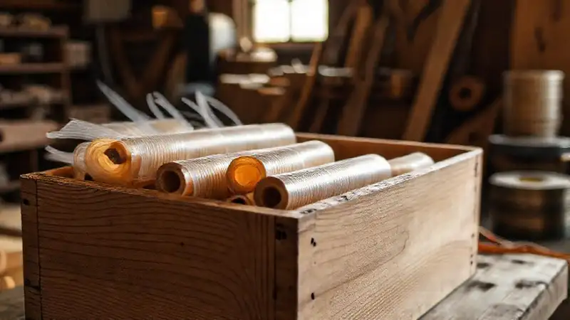 Un taller acogedor de filamento y madera