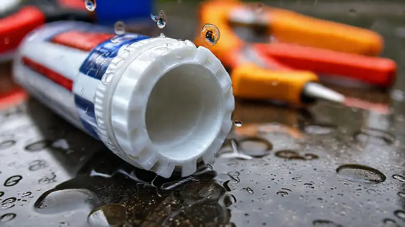 Parte 3D impresa, gotas, textura húmeda