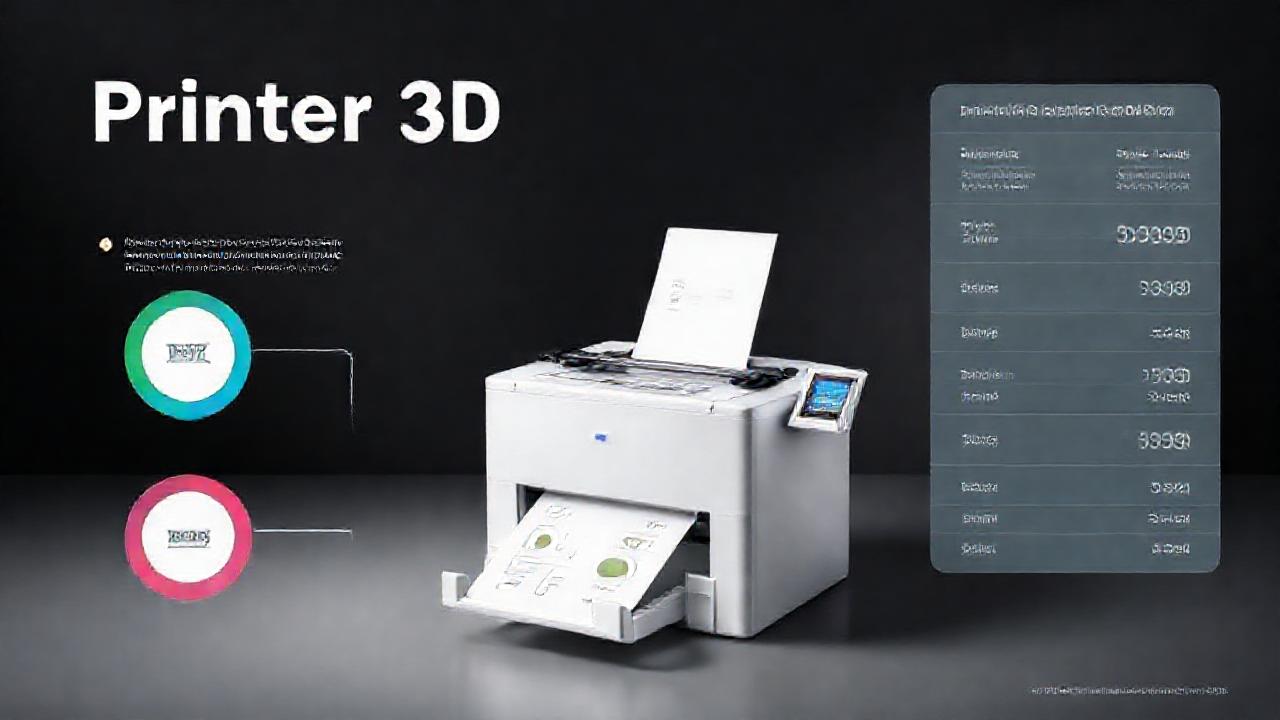 Infografía técnica de impresión 3D